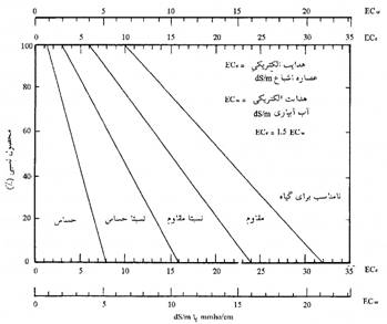 تحمل نسبی گیاهان زراعی به شوری در مرحله سبز شدن